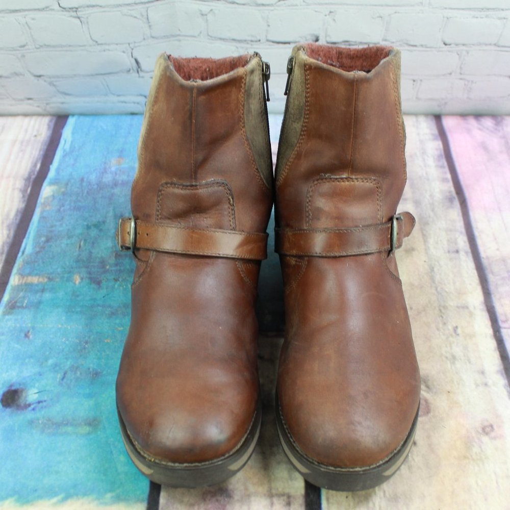 LL BEAN Park Ridge Zip Casual Boots Size 10 Wide - Picture 5 of 9